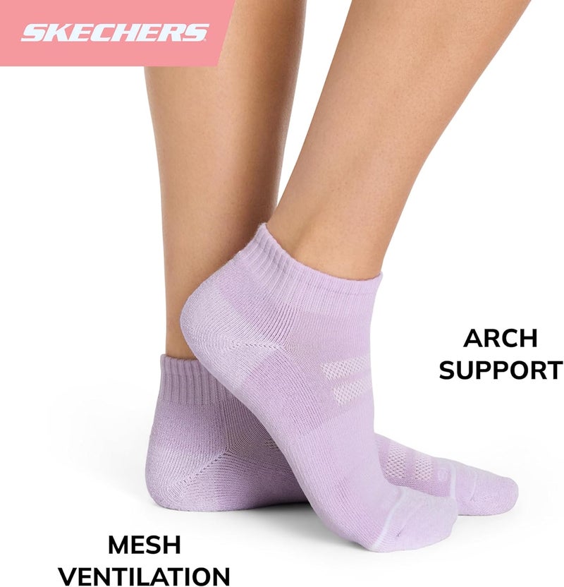 SKECHERS Women's Performance Quarter Crew Socks (6-Pack) - Image 3